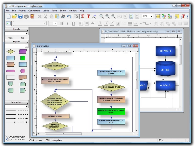 Screenshot of EDGE Diagrammer